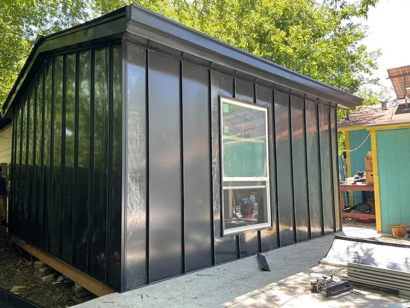 Black standing seam metal wall panels for Roof Inspection in Bardstown